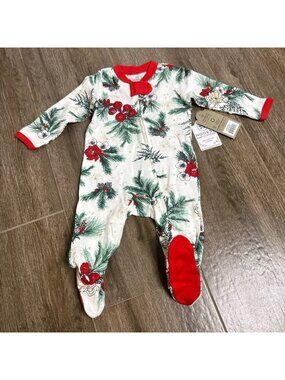 Honest Baby Clothing Organic Cotton footed sleeper jumpsuit footie 0-3 months